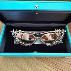Tiffany & Co Cat Eye Embellished Sunglasses